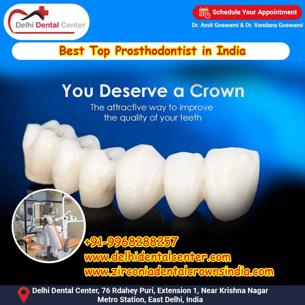Zirconia CAD CAM Metal free Porcelain Ceramic Dental Crowns, Zirconia all porcelain full ceramic Dental Crown and Bridges in India.