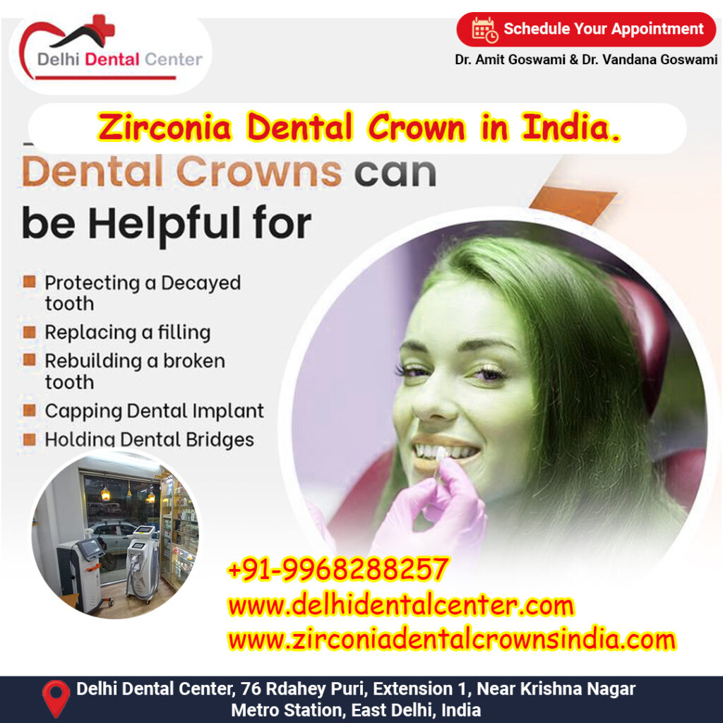 Zirconia Dental Crown in India.